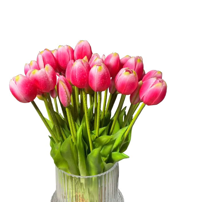 Tulipany silikonowe 5 szt. – jak żywe 40 cm RÓŻ 14