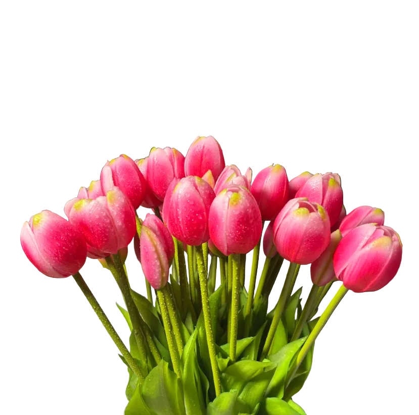 Tulipany silikonowe 5 szt. – jak żywe 40 cm RÓŻ 14