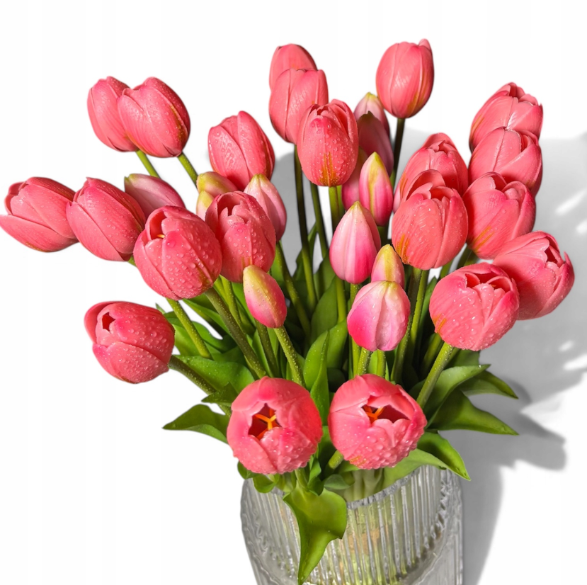 Tulipany silikonowe 5 szt. – jak żywe 40 cm RÓŻ 11
