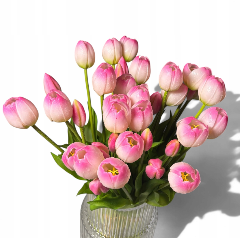 Tulipany silikonowe 5 szt. – jak żywe 40 cm RÓŻ 10
