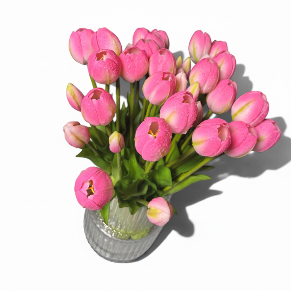 Tulipany silikonowe 5 szt. – jak żywe 40 cm RÓŻ 12