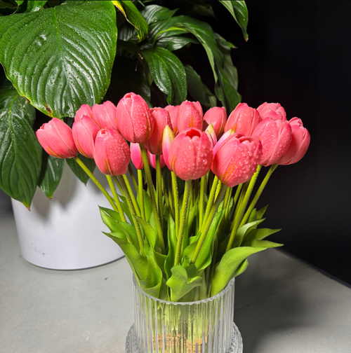 Tulipany silikonowe 5 szt. – jak żywe 40 cm RÓŻ 11