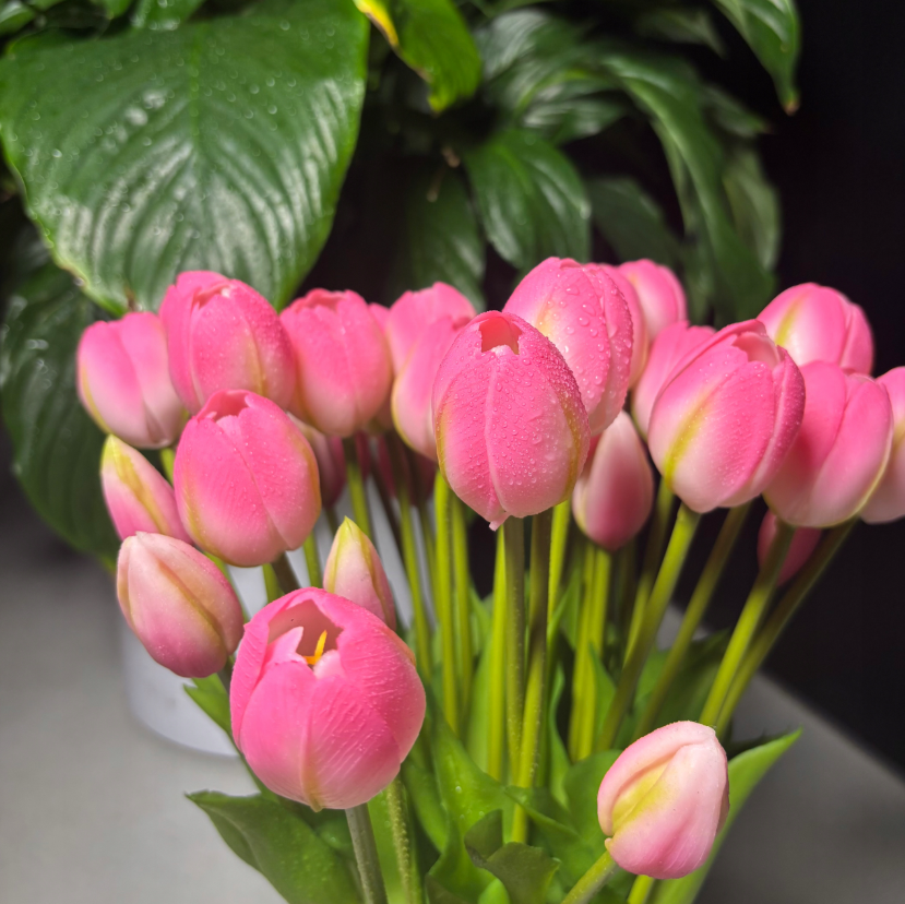 Tulipany silikonowe 5 szt. – jak żywe 40 cm RÓŻ 12