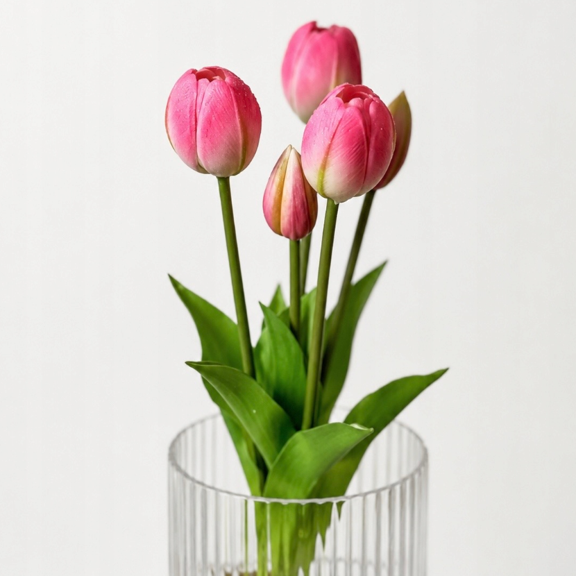 Tulipany silikonowe 5 szt. – jak żywe 40 cm RÓŻ 12
